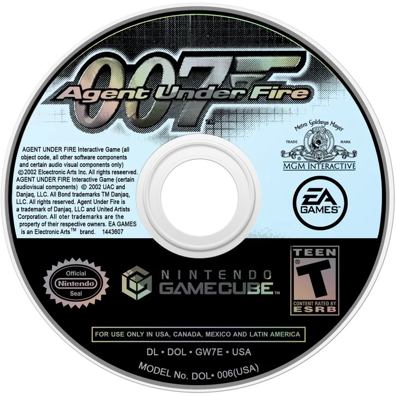 007 Agent Under Fire - (Game Only) (Gamecube)