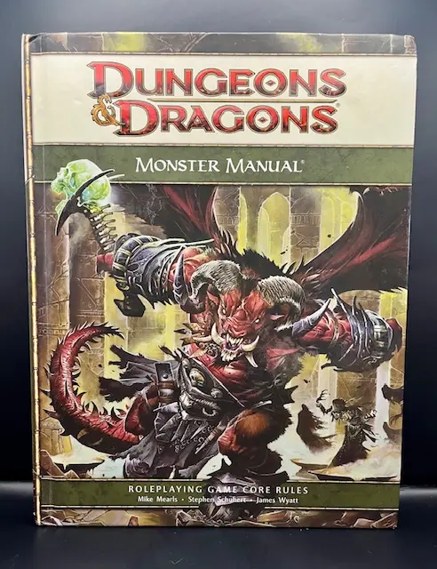 Dungeons & Dragons Monster Manual (4th Edition, 1st printing) (2008)