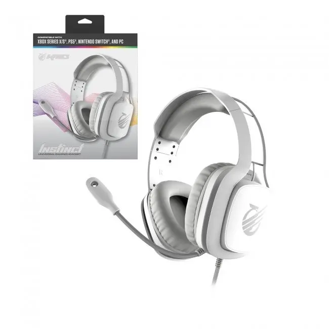 INSTINCT Deluxe Wired Headset - White