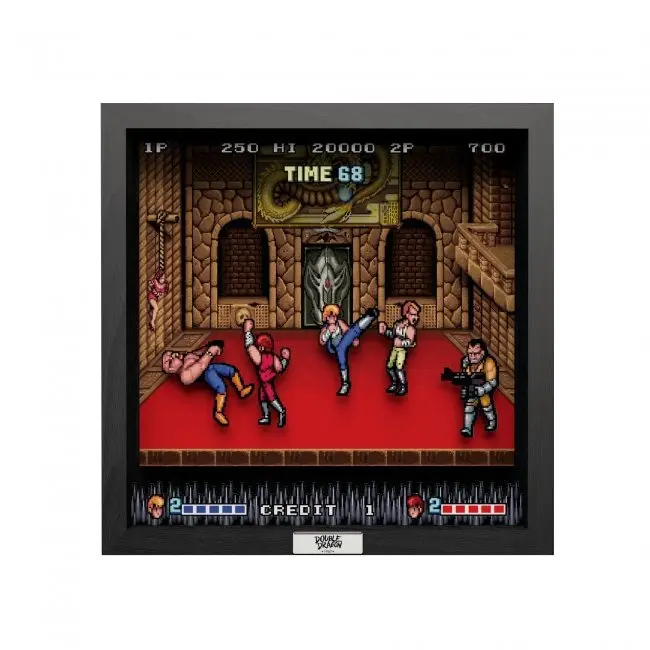 Pixel Frame - Double Dragon 9"x9"